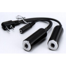 ICOM Headset Adapter Cable for Connection to Standard Twin Jacks